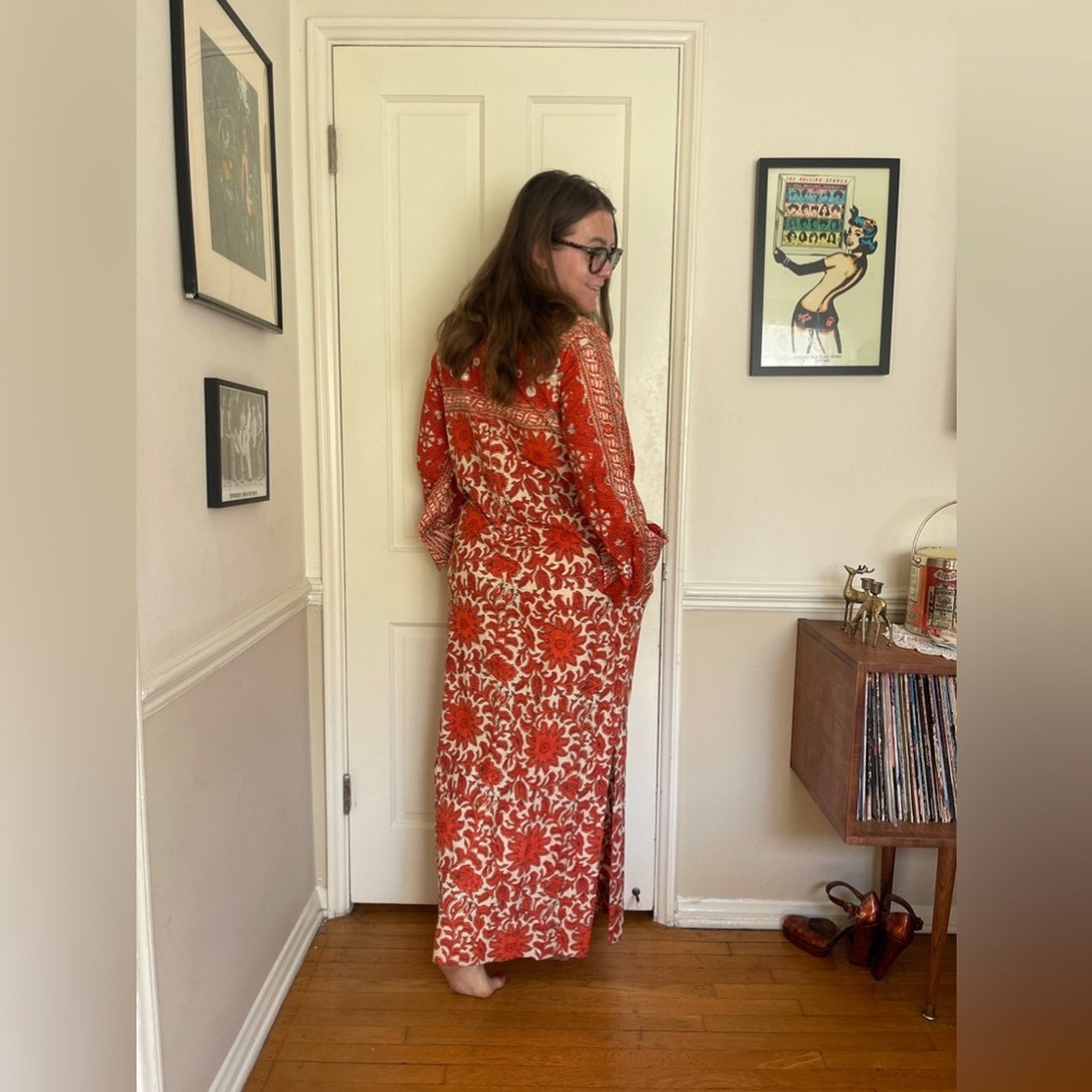 70s Vintage Ramona Rull Cotton Caftan Made in Pakistan - Etsy