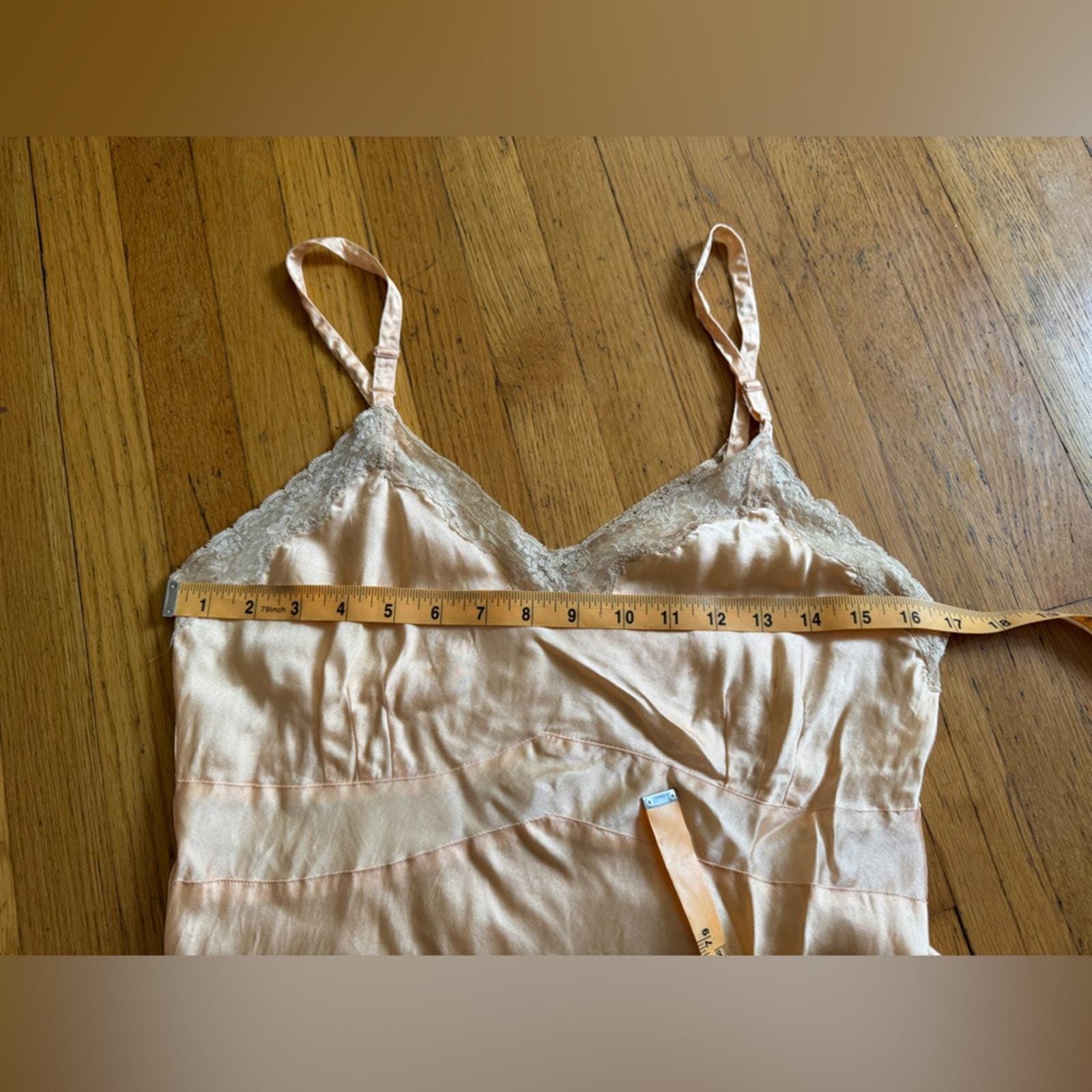 60's Peach Slip Sleeveless Dress main image 1