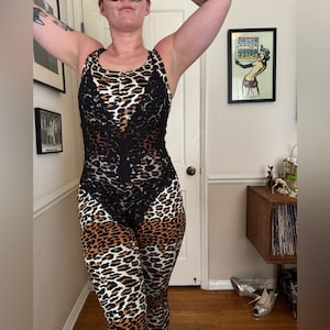 70s Vintage Black Lace Barbizon Bodysuit Teddy