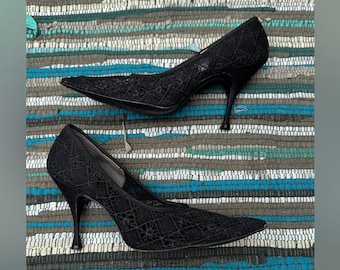 50s Vintage Spitze spitze Zehentrenner Gr. 7,5