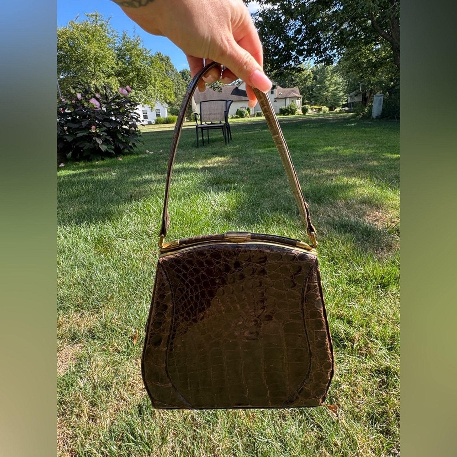 Vintage Crocodile Handbags - Etsy