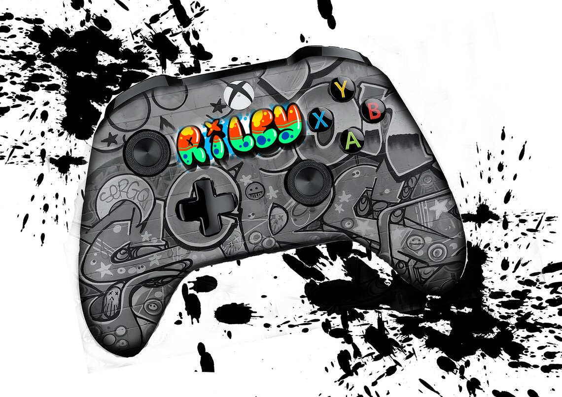 Personalised Graffiti Style Abstract Art 'Xbox Etsy