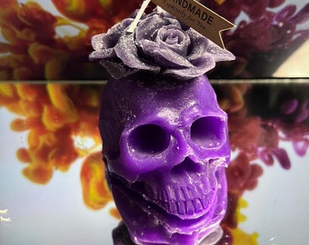 Candle decorative  Rose Skull Beeswax by DOLA