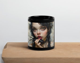 Black Glossy Mug GOTH 2