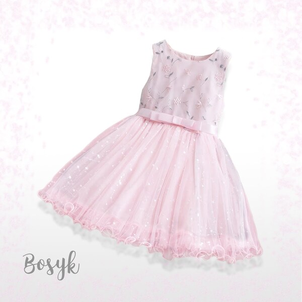 Sussy Dress, Light Pink,Dress for Girls,Elegant Dress for Girls,Special Occasions Dress, Casual Dress