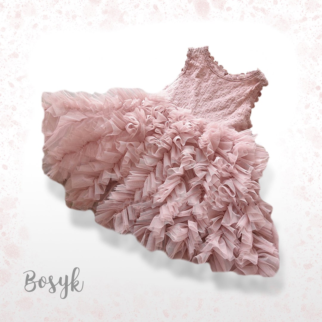 Gaudy Dressdusty Rosedress for Girlselegant Dress for Etsy UK