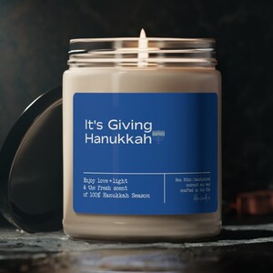 Smells Like Hanukkah Season, Happy Hanukkah, Hanukkah Gifts, Hanukkah Decor, Oy to the World, Hanukkah gift, Hanukkah Scented Soy Candle