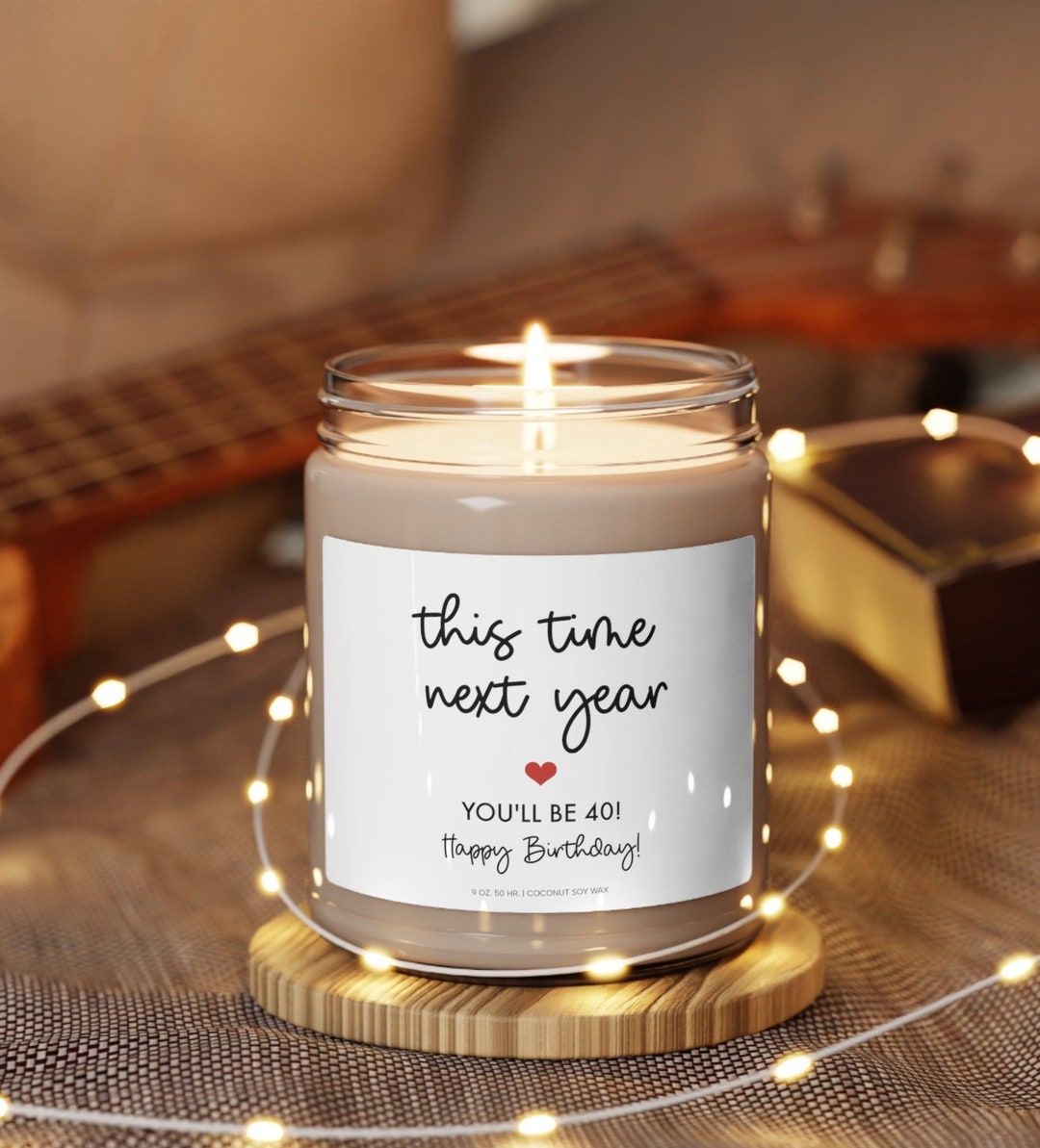 Funny 39th Birthday Gift, Gift for Him Her, 39 Year Birthday Candle