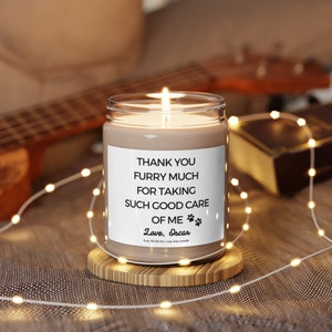 Dog Walker Gift, Dog Walker Thank You Candle, Furry Much Candle, Pet Sitter Thank You Gift, Pet Sitter Gift, Dog Mom, Dog Groomer Gift image 4