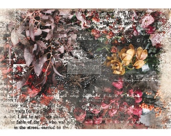 IVA - 1 sheet 19"x30" Decoupage Tissue Paper  | ReDesign with Prima! | Decoupage Paper | DÉCOUPAGE DÉCOR