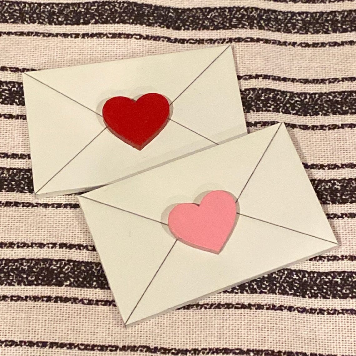 Mini cartas de amor decoración de la bandeja de la capa del Etsy