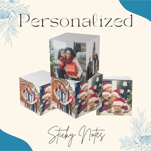 Personalized Sticky Note Pad 3M Post-it® Notes Cube Customized with Your Photos, Logo, or Text image 1