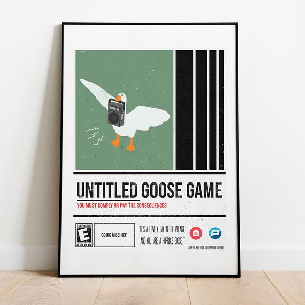 Untitled Goose Game - Propaganda Poster (Green)