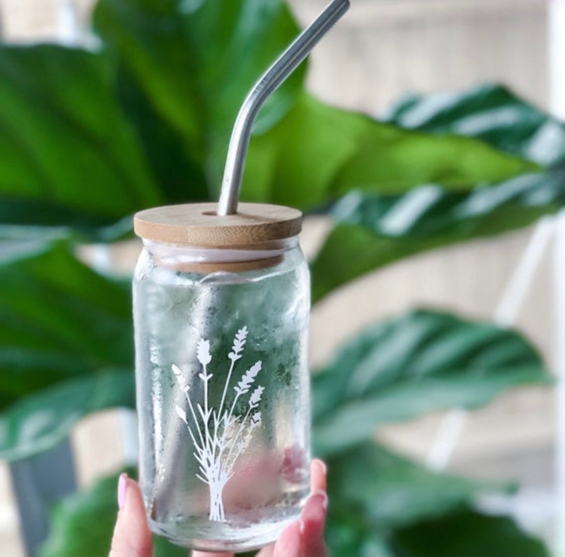 Bamboo cup lid bamboo tumbler mason jar beer can glass lid Etsy