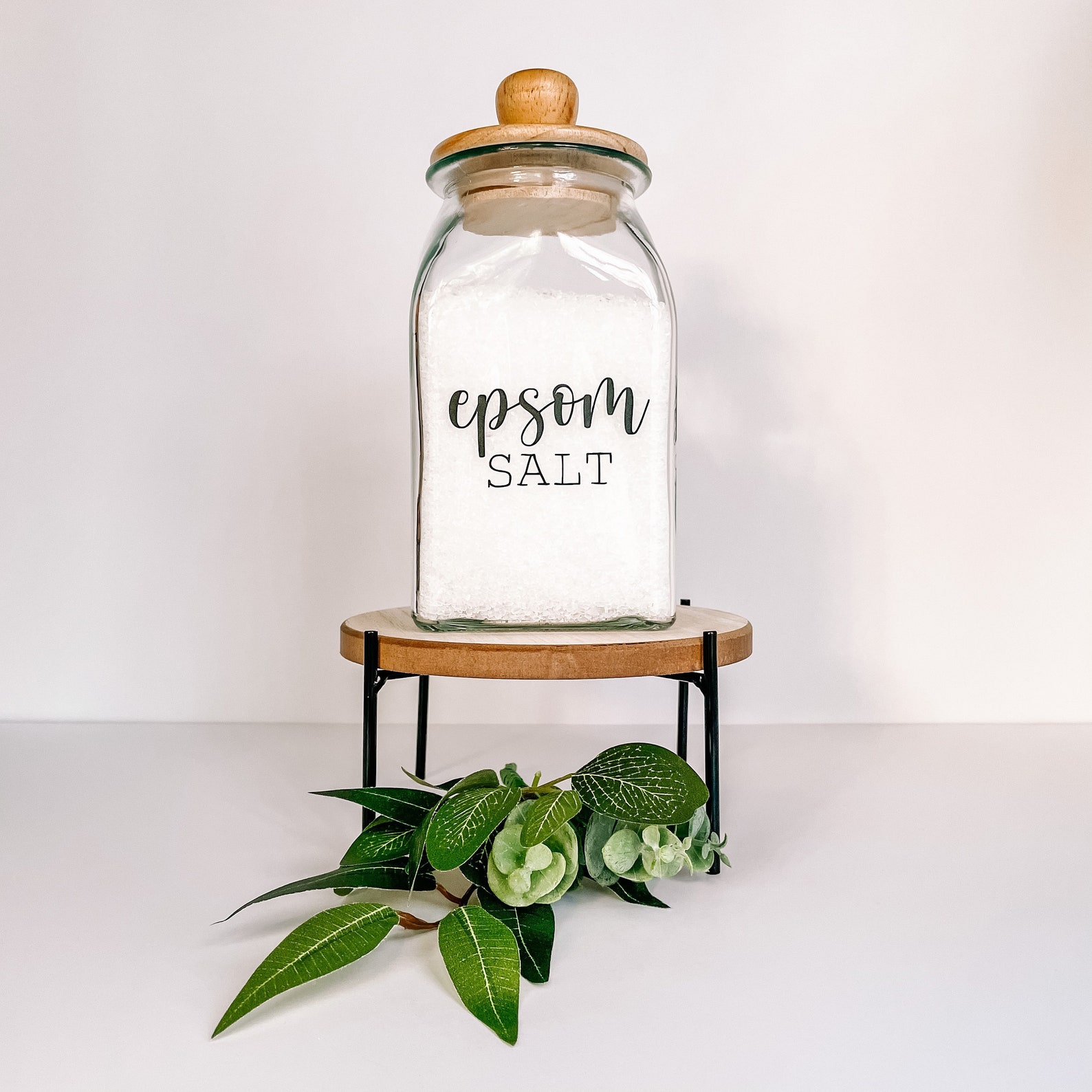 Epsom salt jar label young living essential oil DIY epsom | Etsy