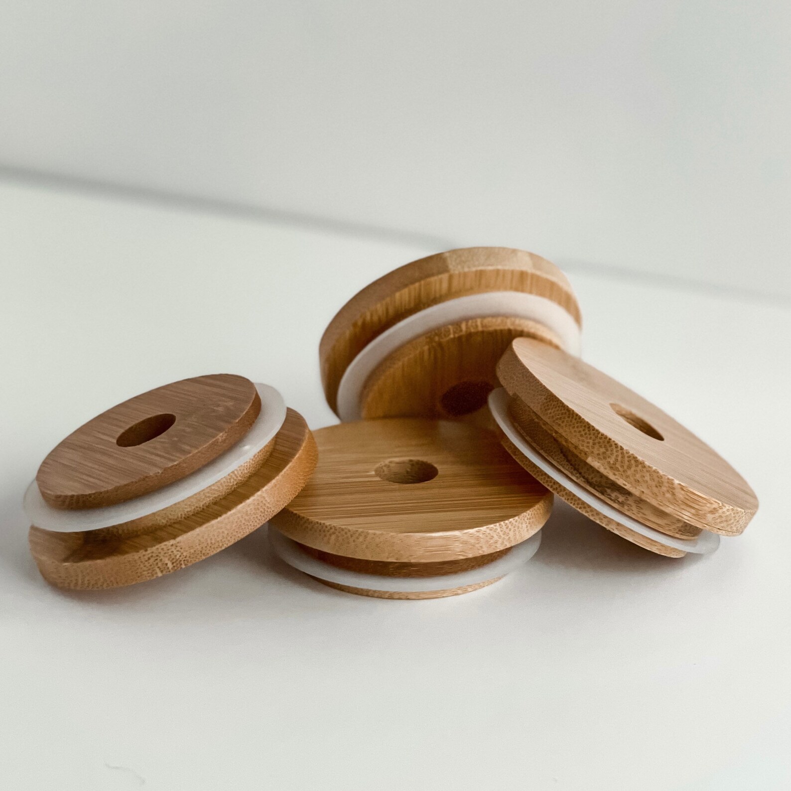 Bamboo cup lid bamboo tumbler mason jar beer can glass lid Etsy