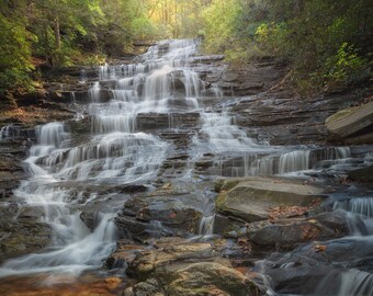 Minnehaha Falls Digital Download, Georgia Waterfall, Lake Rabun, North Georgia, Multitiered Cascade, Atlanta Hikes, Waterfall Driving Tour