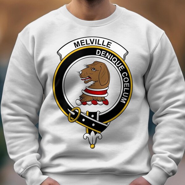 Scottish Clan Melville Crest T-Shirt, Hoodie, Sweatshirt, Unisex Casual Wear, Graphic Tee