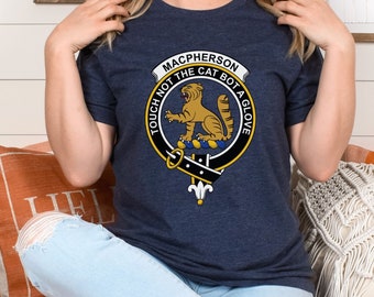 Personalized Scottish Clan Crest T-Shirt, Scottish Clan Shirt, Scotland Gift, Scottish Family Name T-Shirt, Scottish Surname Gift