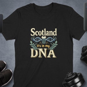 Scotland DNA T-Shirt: Vintage Scottish Heritage Pride Tee
