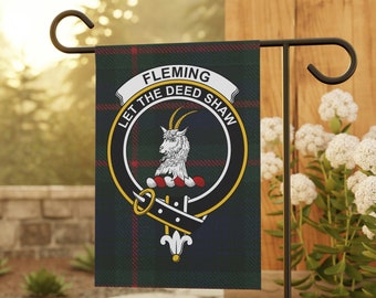 Fleming Clan Tartan Garden Flag: Scottish Heritage Gift