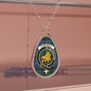 Personalized Scottish Clan Necklace, Scottish Family Name Jewelry, Scottish Gift For Her, Celtic Jewelry
