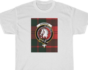 Dunbar Modern Tartan Crest 2D T-shirt - Never Underestimate Style main image 1