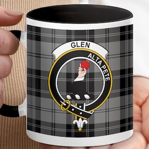 Glenalmond Clan Crest Tartan Mug, Scottish Family Pride Gift, Unique Clan Mug, Scottish Heritage Mug, Personalized Clan Coffee Mug