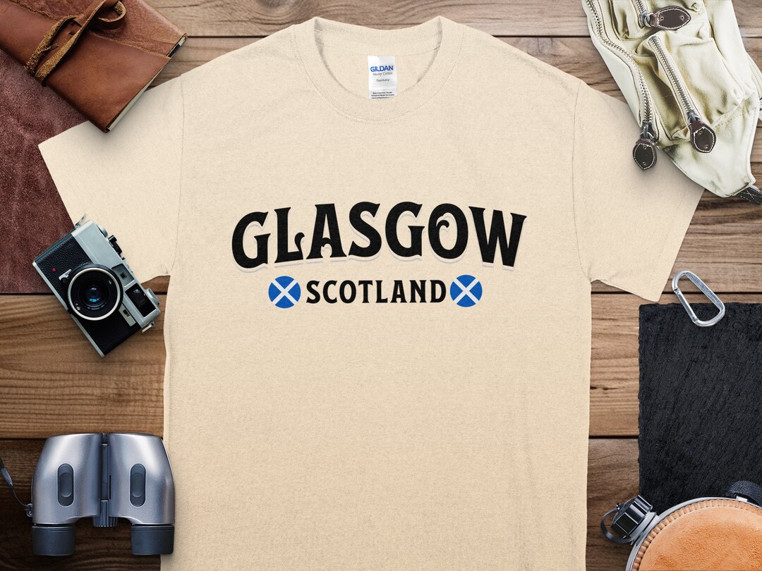 Glasgow Scotland Flag Tshirt, Scottish Pride Tee, Scotland Souvenir