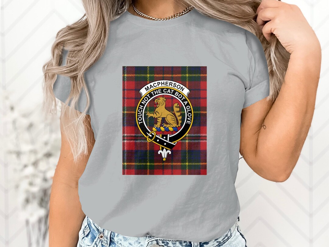 Scottish Tartan MacPherson of Glentruim Modern Clan Crewneck Sweatshirt Plaid Style main image 0