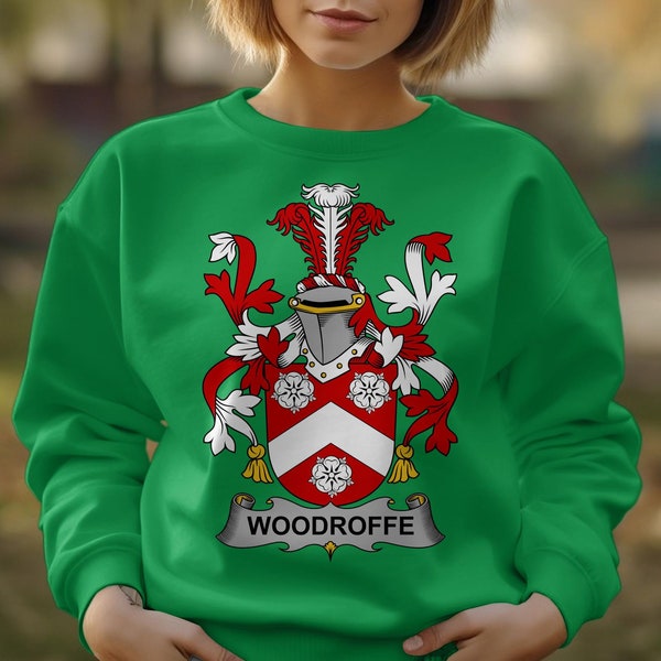 Irish Woodroffe Crest T-Shirt, Family Heritage Armor Sweatshirt, Hoodie
