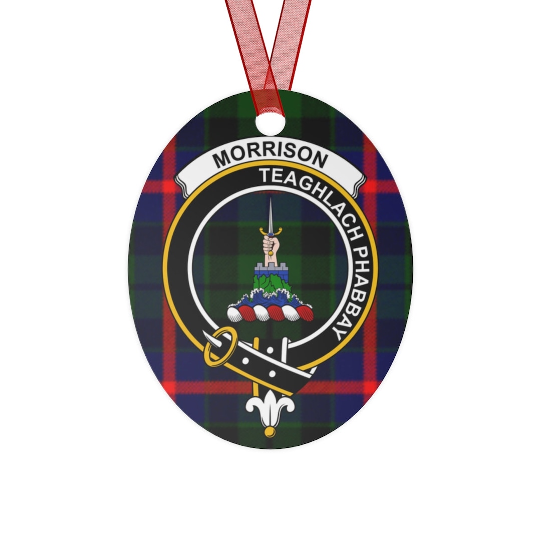 Morrison Clan Scottish Christmas Tree Ornament Scottish Metal Etsy