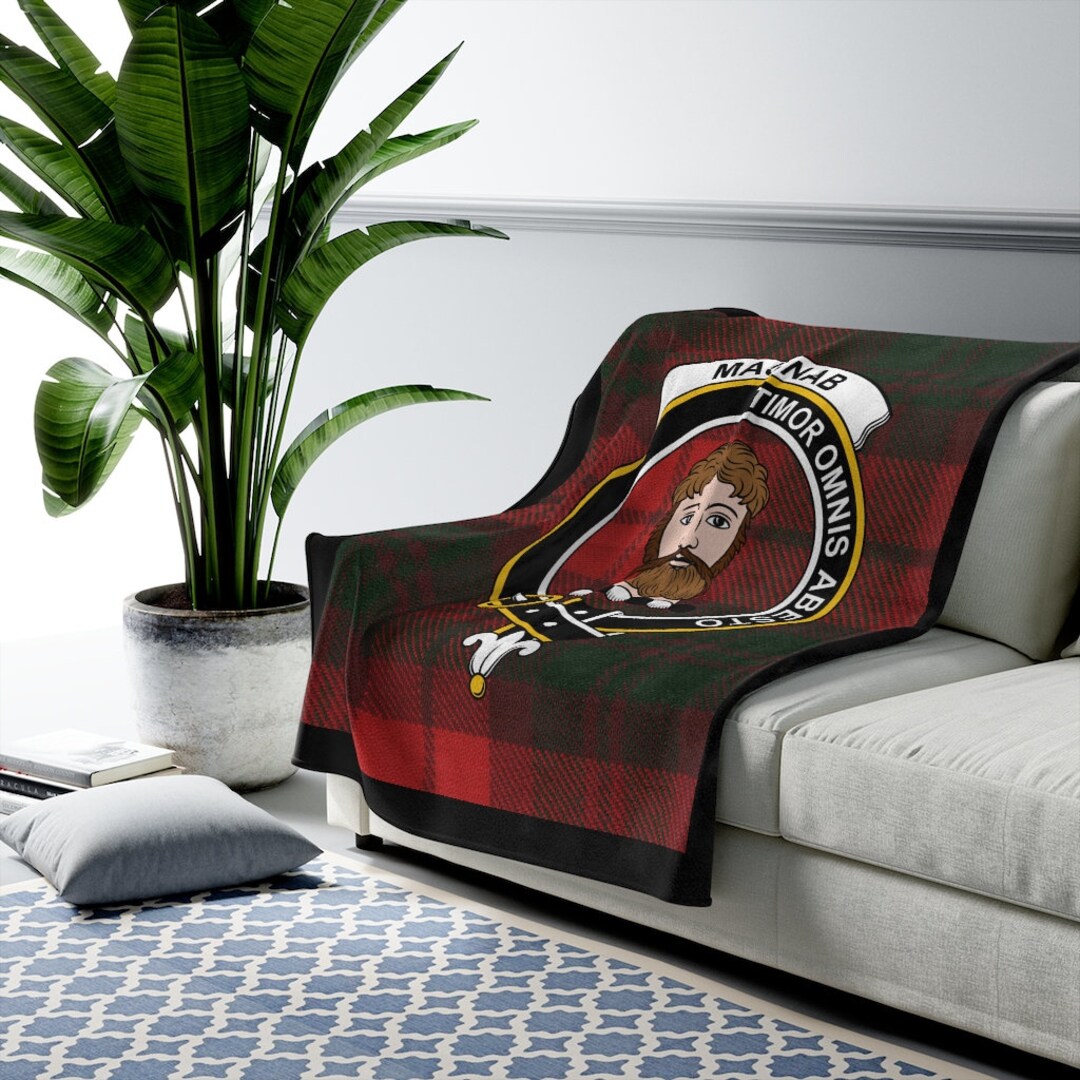 MacNab Ancient Tartan Crest Blanket main image 1