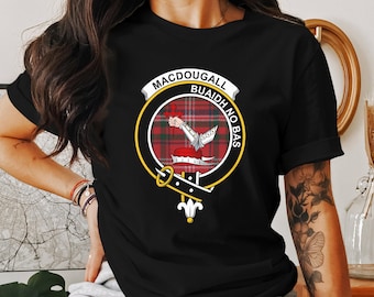 Macdougall Clan Crest T Shirt, Sweatshirt, Hoodie, Scottish Family Pride, Tartan Apparel, Highland Games, Heritage Gift, Reunion