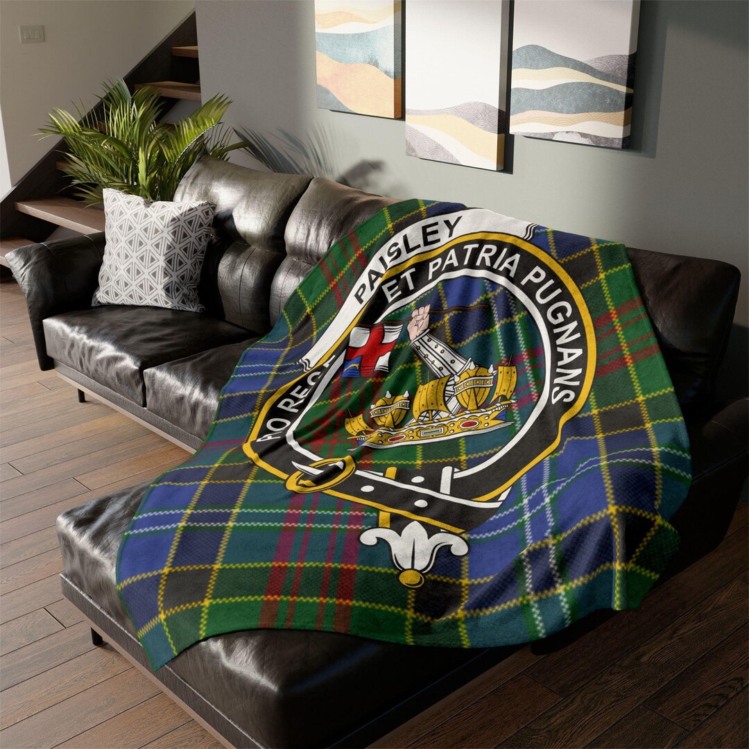 Scots Print Blanket - Craig Tartan Crest Blanket To My Wife Style, Gift From Scottish Husband