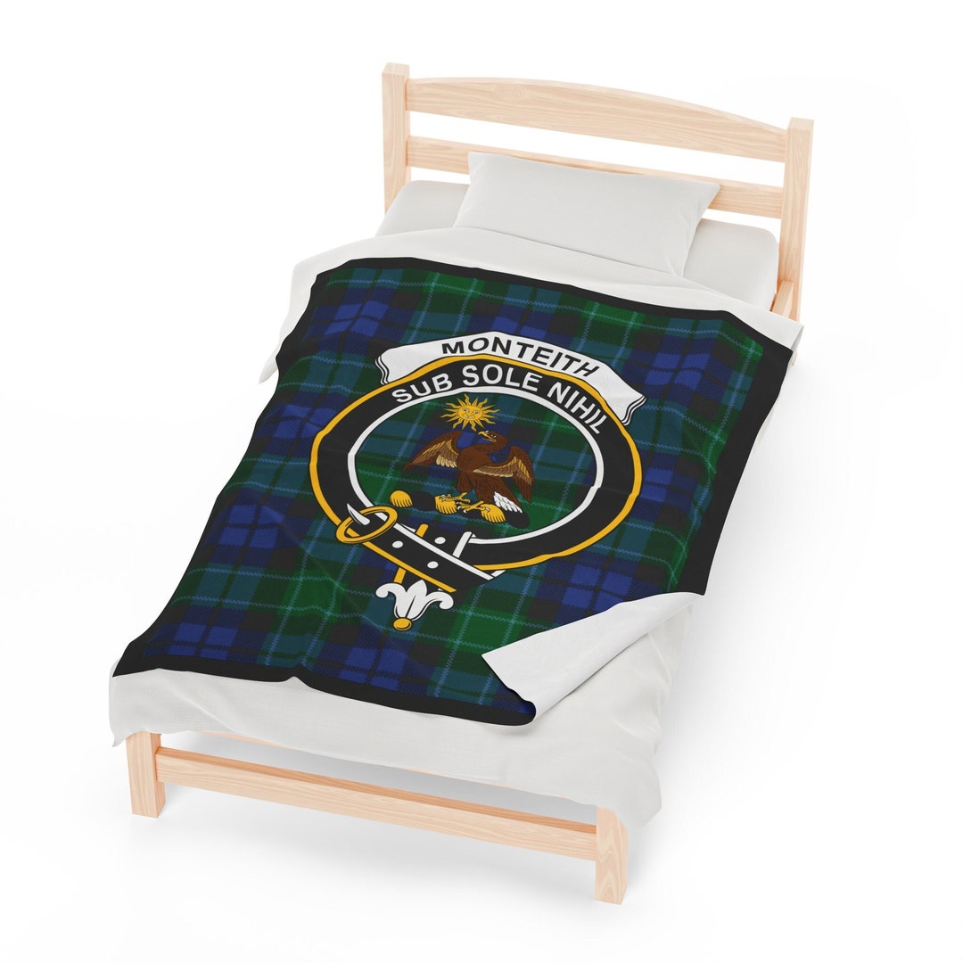 Scots Print Blanket - MacNaughten Tartan Crest Blanket To My Wife Style, Gift From Scottish Husband