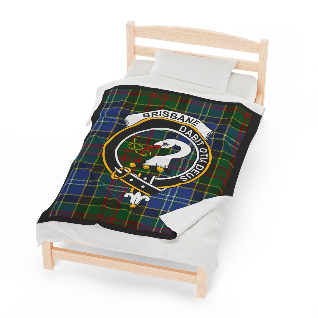 Scots Print Blanket - Borthwick Tartan Crest Blanket To My Wife Style, Gift From Scottish Husband