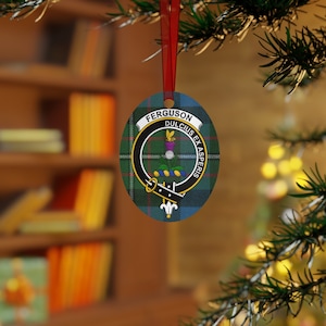 Clan Ferguson Scottish Christmas ornament, Ferguson Family Tartan Ornament, Ferguson Scottish Tartan Gift, Scotland Gift