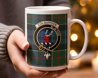 Mok Colquhoun Clan Crest: Scottish Tartan Heritage, aanpasbaar