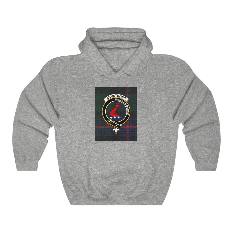 Armstrong Modern Clan Half Of Tartan Hoodie main image 0