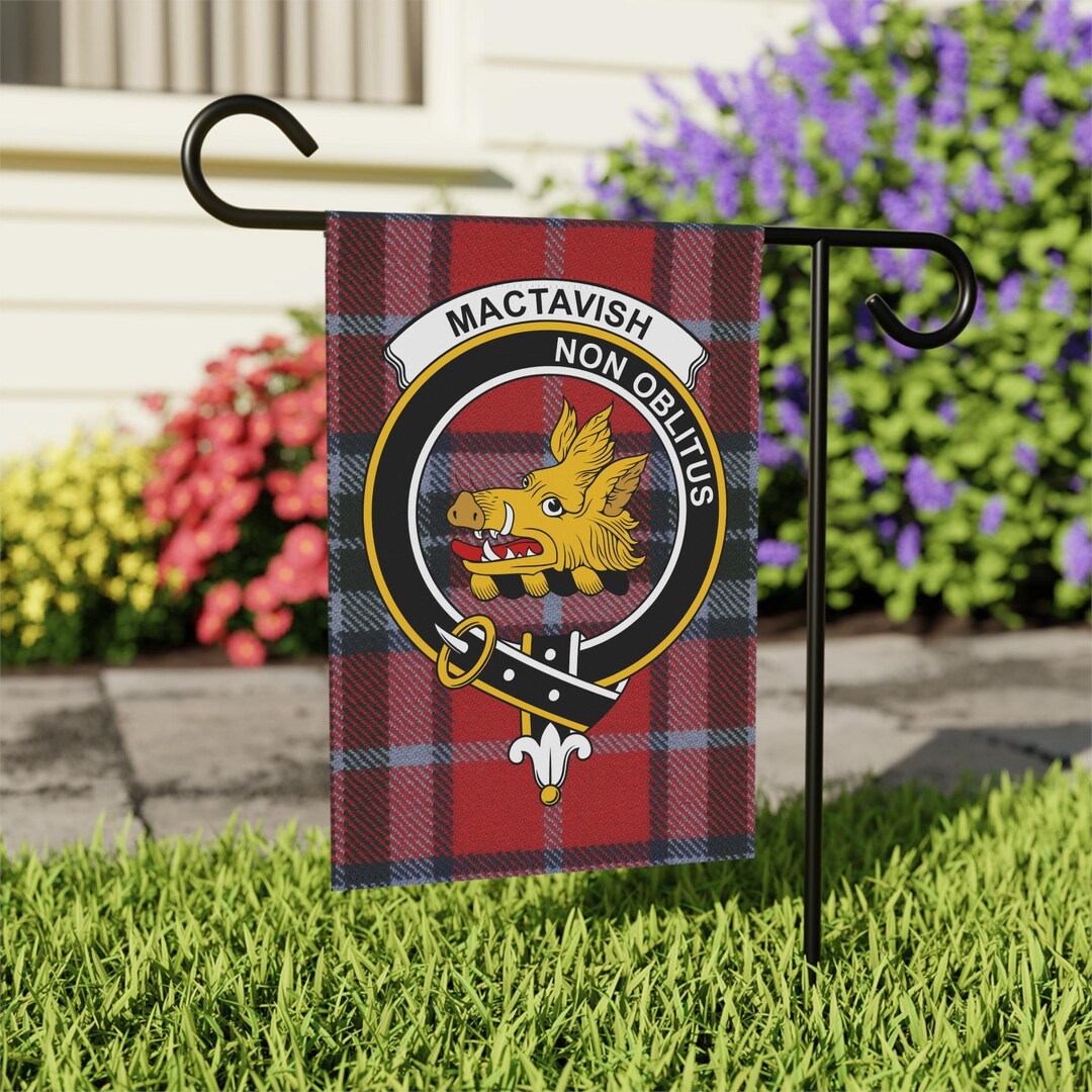 McNab Ancient Tartan Crest Garden Flag