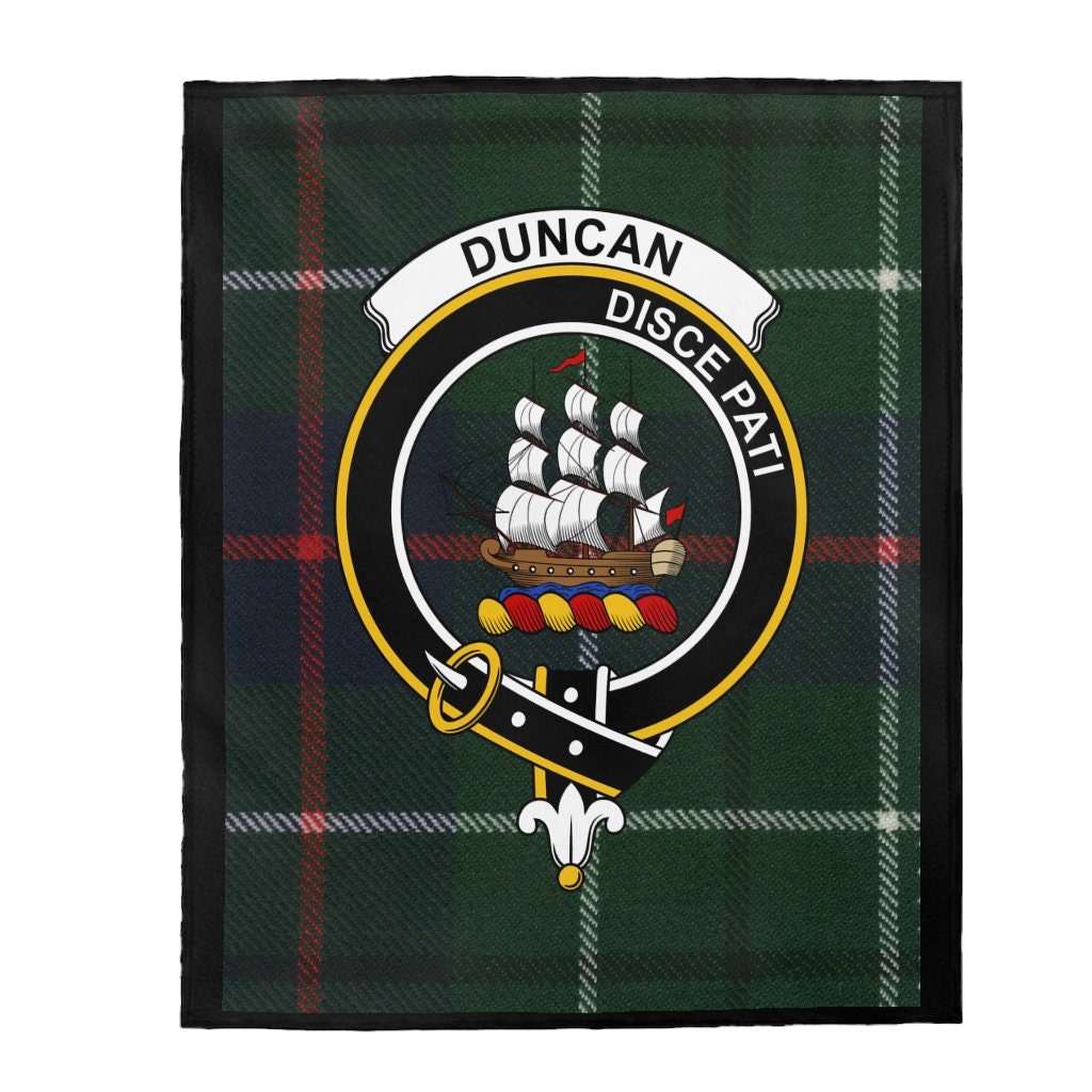 Clan Duncan Scottish Tartan Crest Blanket Scottish Clan Gift - Etsy