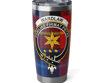 Clan Wardlaw 20oz Vagabond Tumbler | Scottish Tartan Insulated Travel Mug