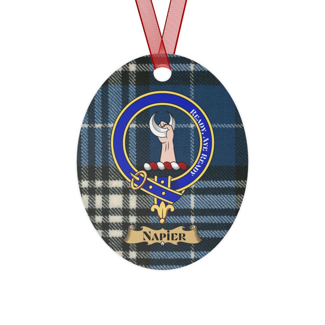 Clan Napier Scottish Tartan Christmas Ornament Etsy