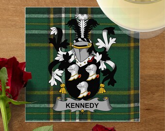 Kennedy Irish Tartan Getränkeservietten, Wappen, Braut und Hochzeit, Familientreffen Dekor
