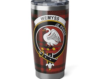 Wemyss Clan 20oz Vagabond Tumbler | Scottish Tartan Insulated Travel Mug