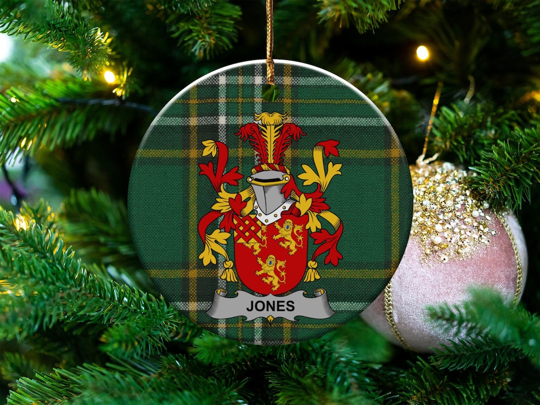 Jones Ornament, Irish Coat of Arms, Surname Ornament, Irish Tartan ...