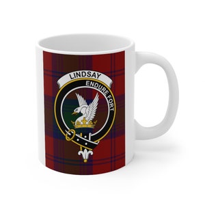 Clan Lindsay Scottish Tartan 11oz Mug