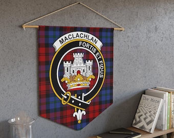Maclachlan Clan Crest Tartan Wimpel: Schots erfgoed, uniek ontwerp, verzamelobject