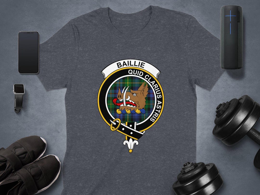 Baillie Modern Clan Half Of Tartan Hoodie